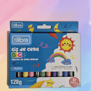 GIZ DE CERA BIG REDONDO 12 CORES - TILIBRA